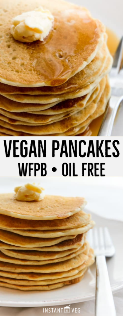 Vegan Pancakes - Fluffy & Delicious Coconut Milk Pancakes (Oil Free ...