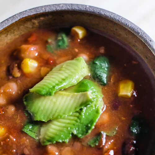 instant pot bean soup vegan recipe