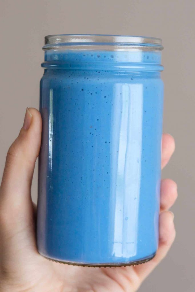 blue spirulina smoothie blue majik algae vegan milkshake