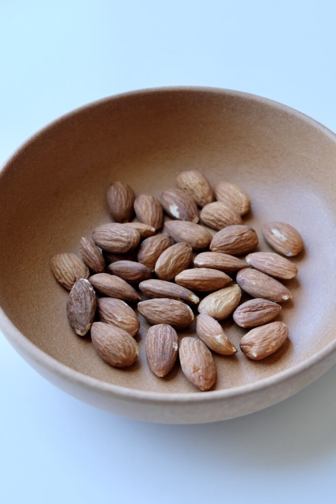 Almonds in a bowl.